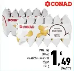 Conad Superstore Patatine Conad classiche - rustiche offerta
