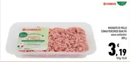Conad Superstore Macinato di pollo Conad Percorso Qualità offerta