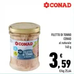 Conad Superstore Filetto di tonno CONAD al naturale offerta