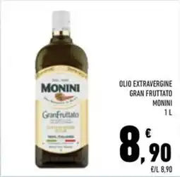 Conad Superstore Olio extravergine gran fruttato monini offerta