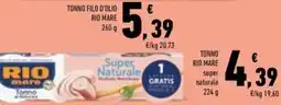 Conad Superstore Tonno filo d'olio Rio mare offerta