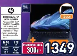Unieuro HP OMNIBOOK ULTRA FLIP LAPTOP 14-fh0009nl offerta