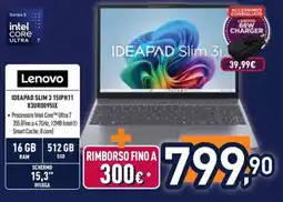 Unieuro Lenovo IDEAPAD Slim 3 offerta