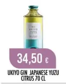 Scelgo Ukiyo Gin Japanese Yuzu Citrus offerta