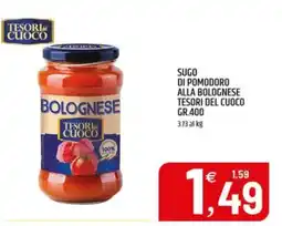 Ard Discount Sugo di pomodoro alla bolognese Tesori del cuoco offerta