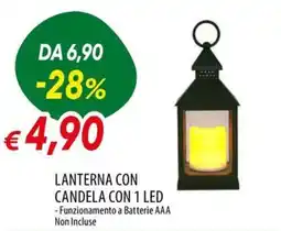 IperFamila Lanterna con candela con 1 led offerta