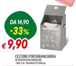IperFamila Washday cestone portabiancheria offerta