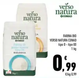 Conad Superstore Farina di grano tenero tipo 00 biologica Verso Natura offerta