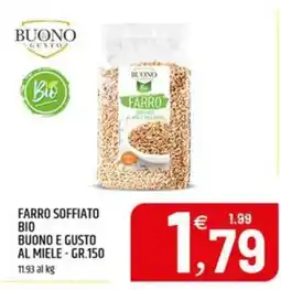 Ard Discount Farro soffiato bio buono e gusto al miele offerta