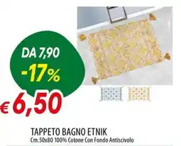 IperFamila Tappeto bagno etnik offerta