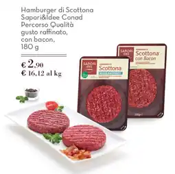 Spazio Conad Hamburger di Scottona gusto raffinato offerta