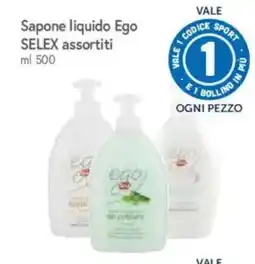 IperFamila Sapone liquido Ego SELEX assortiti offerta