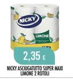 Scelgo Nicky asciugatutto super maxi limone offerta
