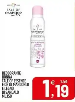 Ard Discount Deodorante donna tale of essence fior di mandorlo e legno di sandalo offerta
