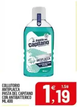 Ard Discount Collutorio antiplacca pasta del capitano con antibatterico offerta