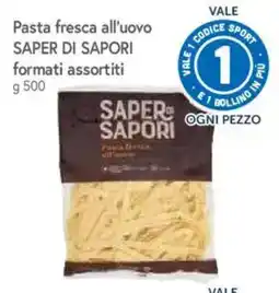 IperFamila Pasta fresca all'uovo Saper di Sapori offerta