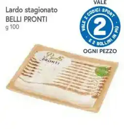 IperFamila Lardo stagionato Belli Pronti offerta