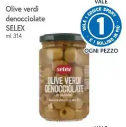 IperFamila Olive verdi denocciolate Selex offerta