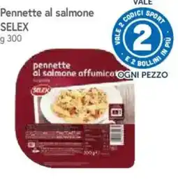 IperFamila Penne al salmone affumicato Selex offerta