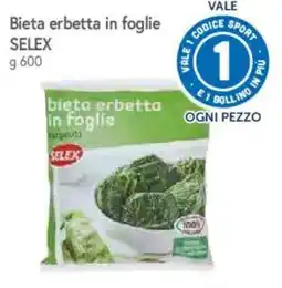 IperFamila Bieta erbetta in foglie Selex offerta