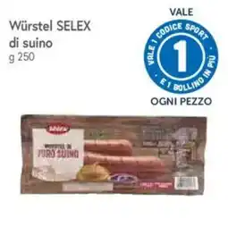 IperFamila Würstel SELEX di suino offerta