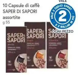 IperFamila Capsule di caffè Saper di Sapori assortite offerta