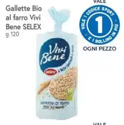 IperFamila Gallette Bio al farro Vivi Bene SELEX offerta