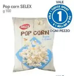 IperFamila Pop corn SELEX offerta