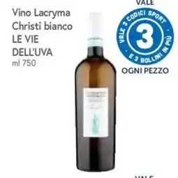 IperFamila Vino Lacryma Christi bianco LE VIE DELL'UVA offerta