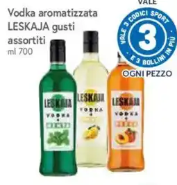 IperFamila Vodka aromatizzata LESKAJA gusti assortiti offerta