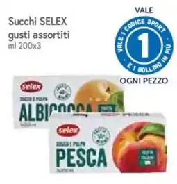 IperFamila Succhi SELEX gusti assortiti offerta