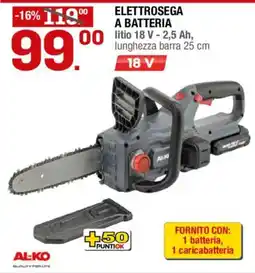 Brico OK Elettrosegna a batteria Al-Ko offerta