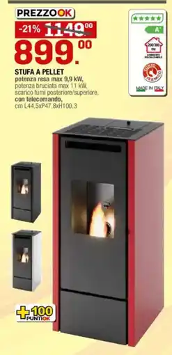 Brico OK Stufa a pellet offerta
