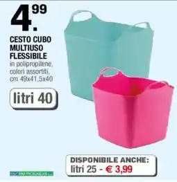 Brico OK Cesto cubo multiuso flessibile offerta