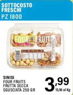 Gecop Sinisi Four Fruits frutta secca sgusciata offerta