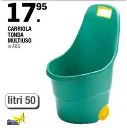 Brico OK Carriola tonda multiuso in ABS offerta