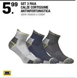 Brico OK Calze cortissime antinfortunistica WRK offerta