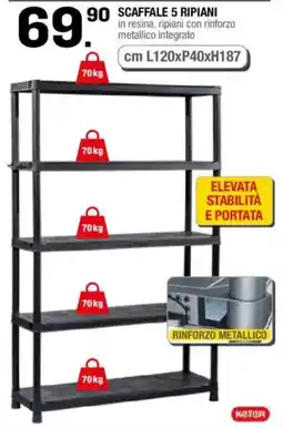 Brico OK Scaffale 5 ripiani Keter offerta