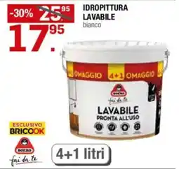 Brico OK Idropittura lavabile bianco offerta