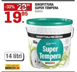 Brico OK Idropittura super tempera bianco offerta
