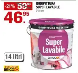 Brico OK Idropittura super lavabile bianco offerta