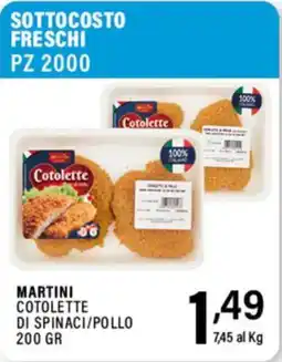 Gecop Martini cotolette di spinaci/pollo offerta