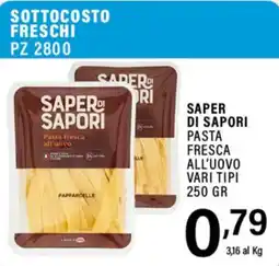 Gecop Saper di sapori pasta fresca all'uovo offerta
