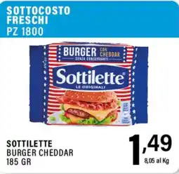 Gecop Sottilette burger cheddar offerta