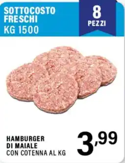 Gecop Hamburger di maiale con cotenna offerta