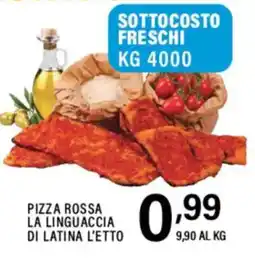 Gecop Pizza Rossa La Linguaccia di Latina offerta