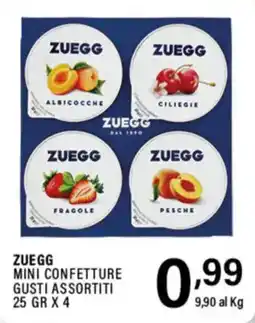 Gecop Zuegg mini confetture gusti assortiti offerta