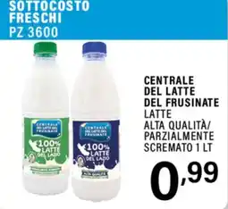 Gecop Latte parzialmente scremato Centrale del latte del Frusinate offerta