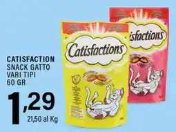 Gecop Catisfactions snack gatto offerta