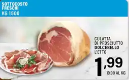 Gecop Culatta di prosciutto Dolcebello offerta